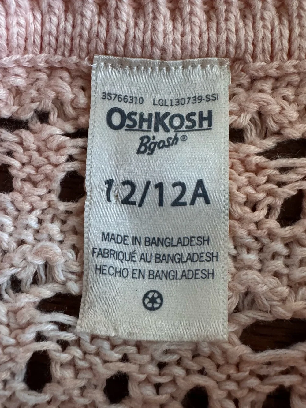 OshKosh B'gosh Pastel Pink Ombre Sweater